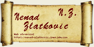 Nenad Zlatković vizit kartica